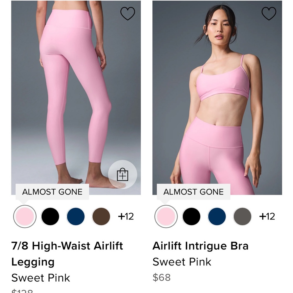 ALO Yoga Sweet Pink Sports Bra Intimates